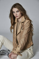 Jakett Josey Perforated Jacket in Sand