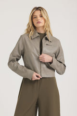 Jakett Moira Patina Leather in Taupe