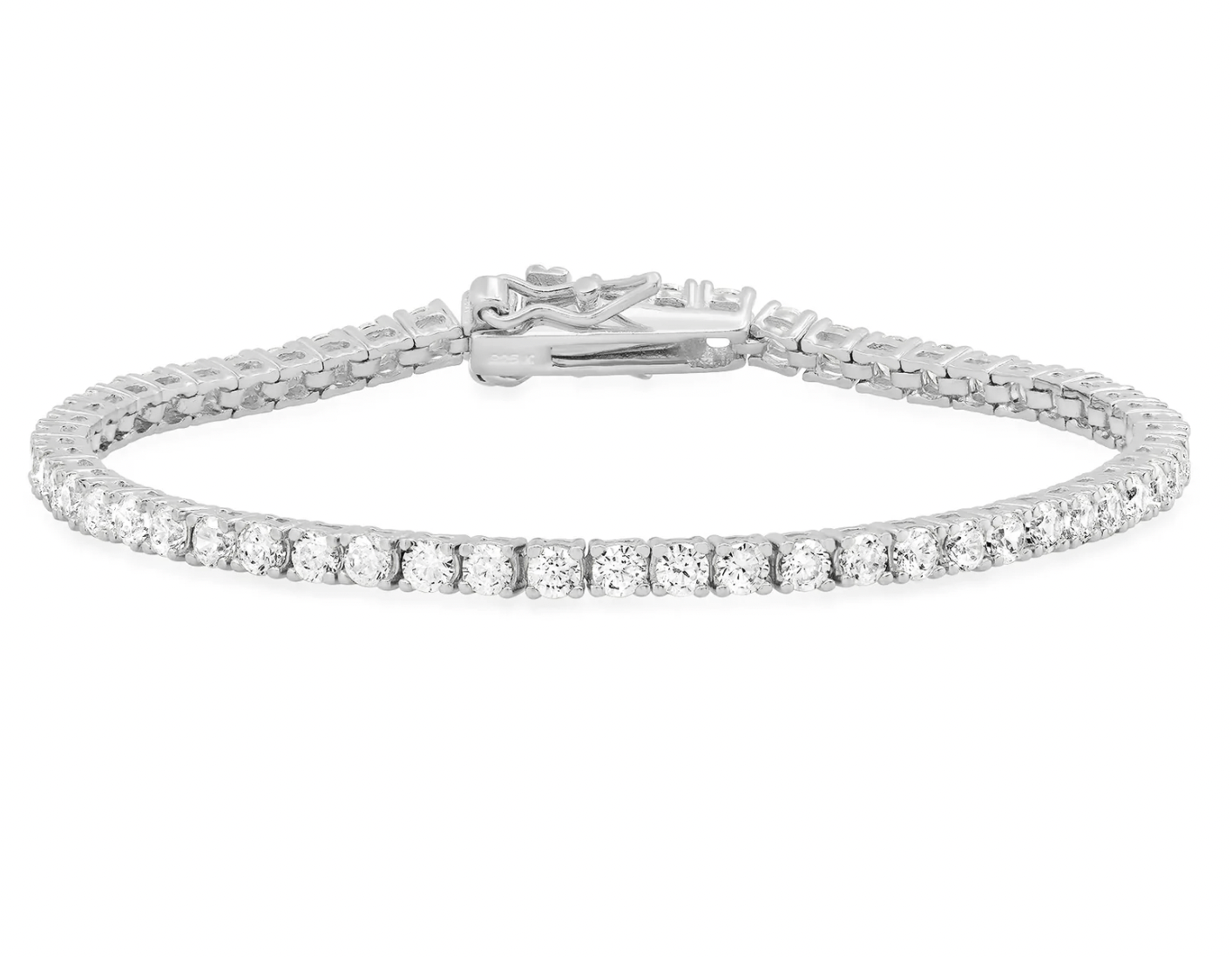 Jen Hansen 7" CZ Tennis Bracelet in Silver