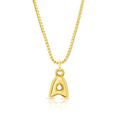 Jen Hansen Baby Bubble Gold Initial Necklace