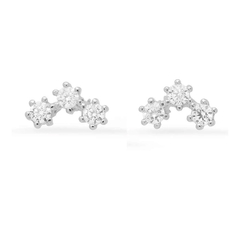 Jen Hansen Flash Studs in Silver