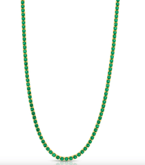 Jen Hansen Green CZ Necklace