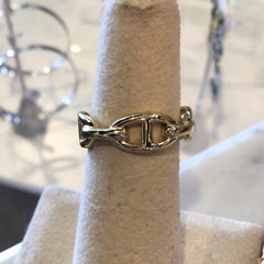 Jen Hansen Horsebit LinkRing Gold size 6