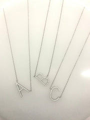 Jen Hansen Initial Necklace in Silver