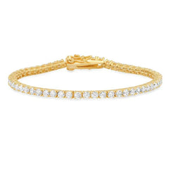 Jen Hansen Tennis Bracelet 6.5" in Gold