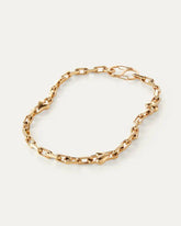 Jenny Bird Art Heart Chain Necklace in Gold