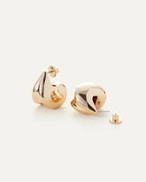 Jenny Bird Art Puff Earrings in Gold