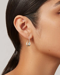 Jenny Bird Colette Small Hoops in Silver