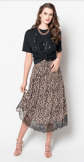 JET Football Boxy Love Applique Tee