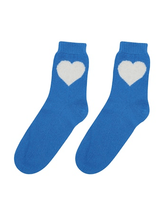 Jumper 1 2 3 4 Cashmere Heart Socks in Sky Cream
