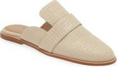 Kaanas Latvia Embossed Leather Mule in Ivory