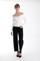 Karina Grimaldi Blair Knit Top in Cream