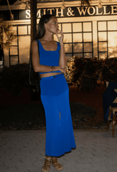 Karina Grimaldi Ciara Knit Set in Royal