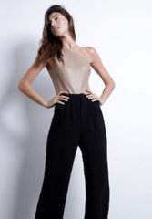 Karina Grimaldi Crisanta Bodysuit in Mocha