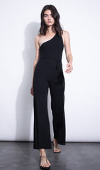 Karina Grimaldi Drusilla Knit Jumpsuit in Black