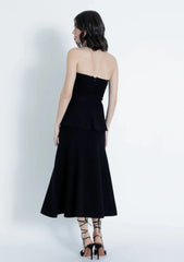 Karina Grimaldi Krystina Long Skirt in Black