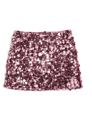 KatieJ Tween Tia Skirt in Pink Sequin
