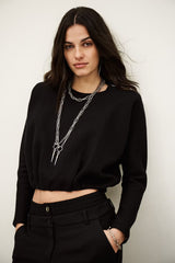 ba&sh Branny Top in Noir