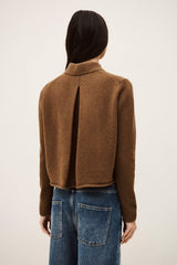 ba&sh Melodia Cardigan in Camel