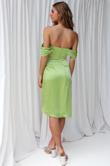 Anastasia Midi Dress - Lime Green