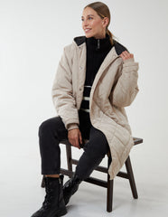 Diamond Quilted Coat