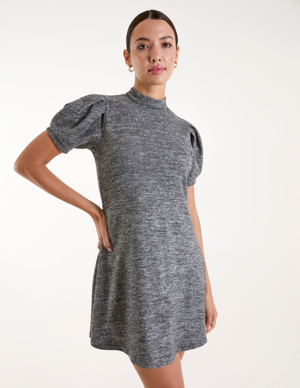 Puff Sleeve Smock Dress