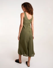 Bias Cut Midi Dress