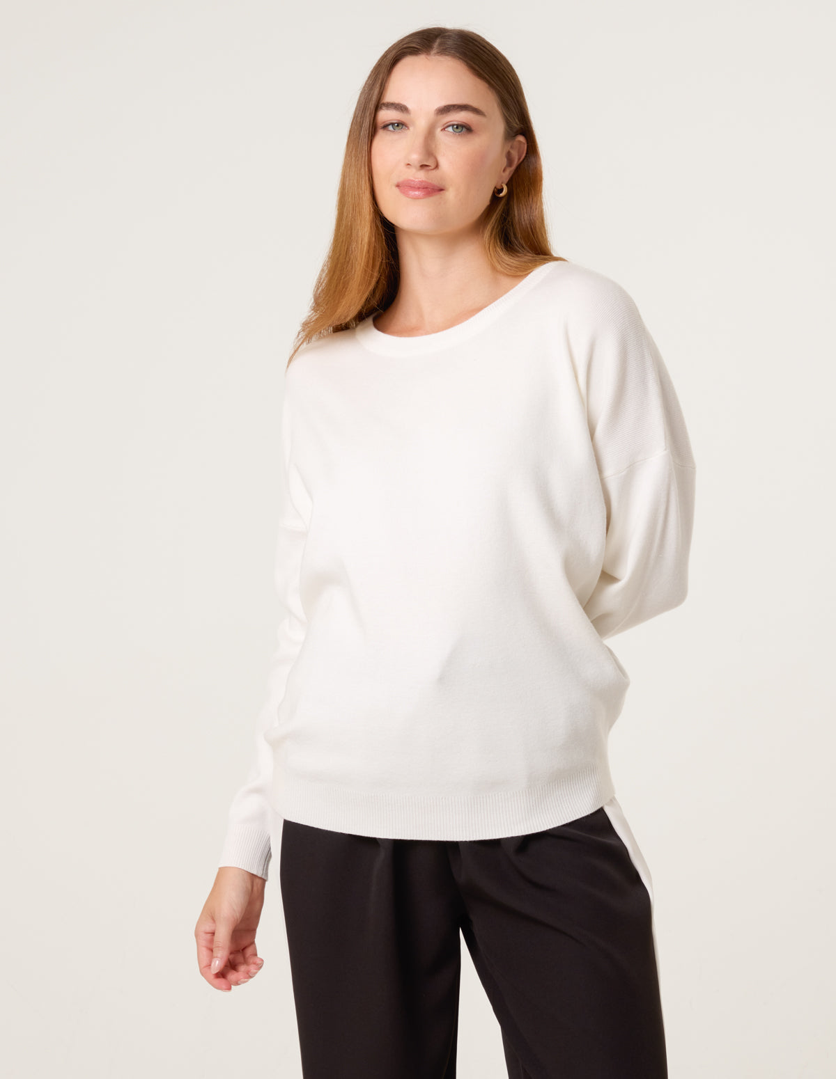 Plain Crew Neck Jumper