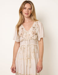 Embellished Midi Dress