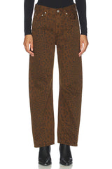 Citizen of Humanity Miro Relaxed Jean in Sepia Cheetah