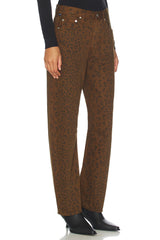 Citizen of Humanity Miro Relaxed Jean in Sepia Cheetah