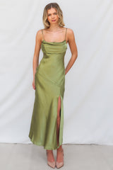 Celine Midi Dress - Olive