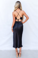 Euphoria Midi Dress - Black
