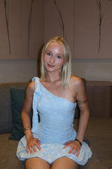 Leya Mini Dress - Blue