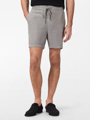 John Varvatos Daryl Drawstring Shorts in Grey Sky