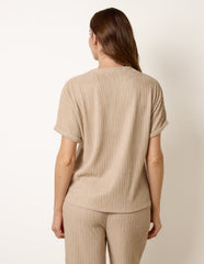 Grandad Collar Oversized Top
