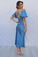 Tiara Midi Dress - Blue