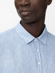 John Varvatos Bucks Shirt in Light Blue Heather