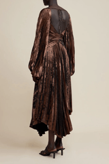Acler Aurora Midi Dress in Bronze