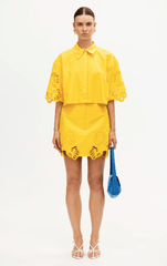 Acler Blairhill Mini Skirt in Daffodil