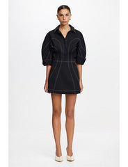 Acler Burwell Mini Dress in Black