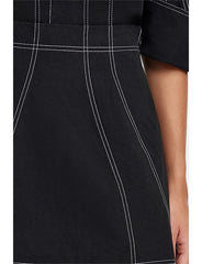 Acler Burwell Mini Dress in Black