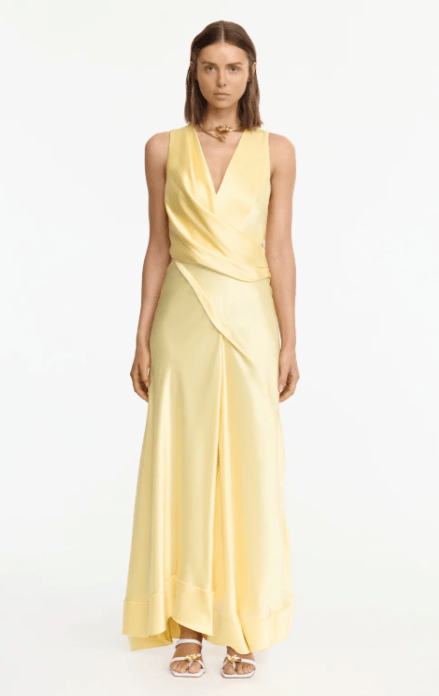 Acler Eastoncroft Maxi Dress in Lemon Sorbet