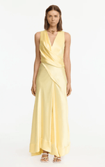 Acler Eastoncroft Maxi Dress in Lemon Sorbet
