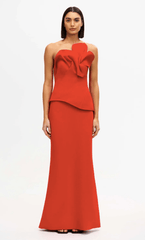Acler Esher Maxi Dress in Cherry