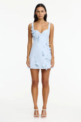 Acler Eskett Mini Dress in BlueStar