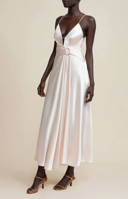 Acler Exton Maxi Dress in Pearl Pink