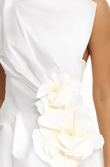 Acler Falldon Mini Dress in Ivory