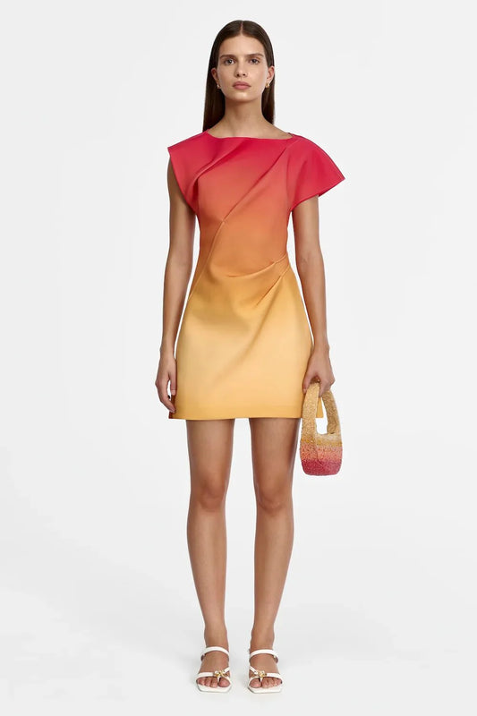 Acler Fencott Mini Dress in Tropical Breeze