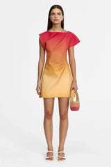 Acler Fencott Mini Dress in Tropical Breeze